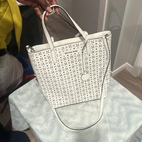 MK shoe and purse set pure white size 9 - Picture 9 of 11